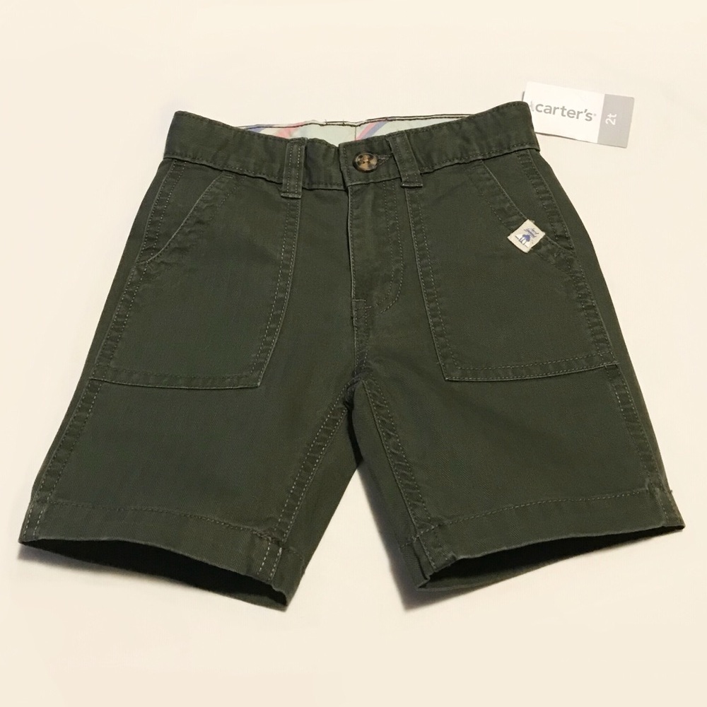 Boys Green Shorts 🐛